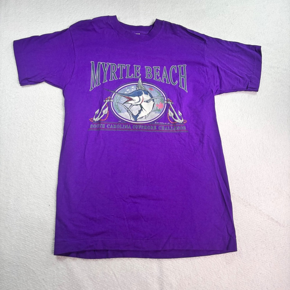 Vintage‎ Myrtle Beach South Carolina Offshore Single Stitch Tee USA Made M
